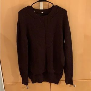 Lululemon Maroon Knit Sweater Size 8